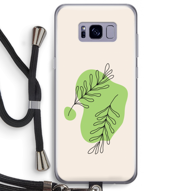 Beleaf in you: Samsung Galaxy S8 Plus Transparant Hoesje met koord
