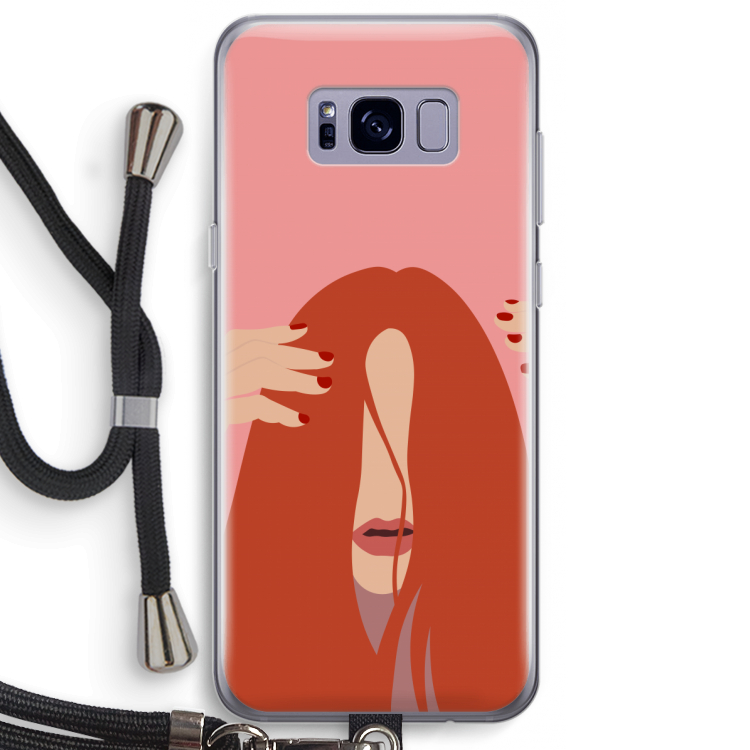 Woke up like this: Samsung Galaxy S8 Plus Transparant Hoesje met koord