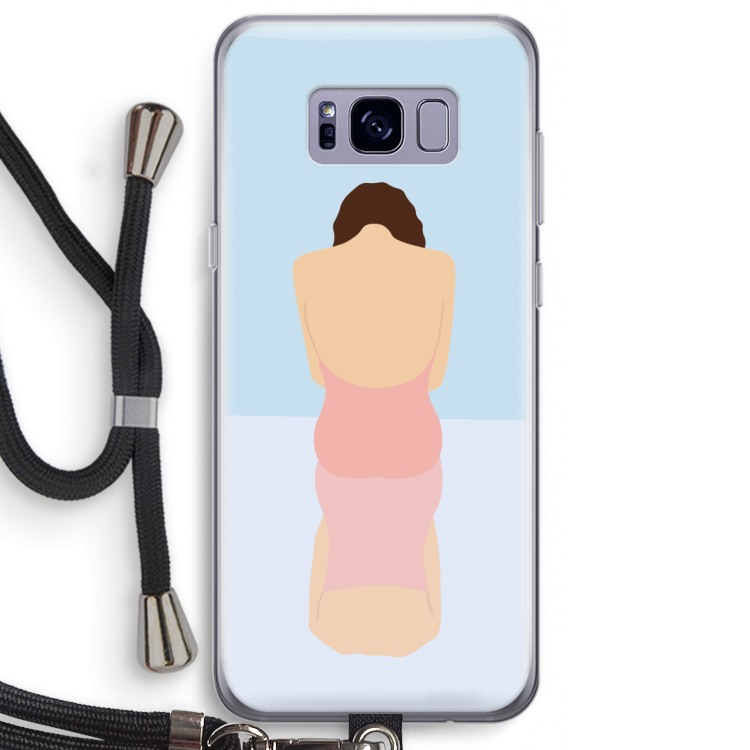 Mirror: Samsung Galaxy S8 Plus Transparant Hoesje met koord