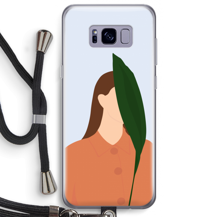 Leaf: Samsung Galaxy S8 Plus Transparant Hoesje met koord