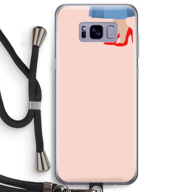 High heels: Samsung Galaxy S8 Plus Transparant Hoesje met koord