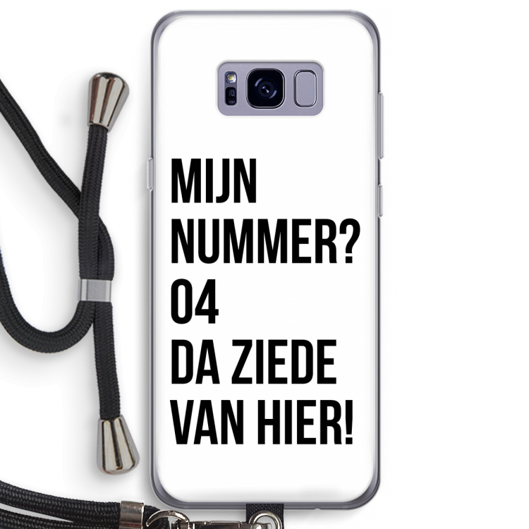 Da ziede van hier: Samsung Galaxy S8 Plus Transparant Hoesje met koord