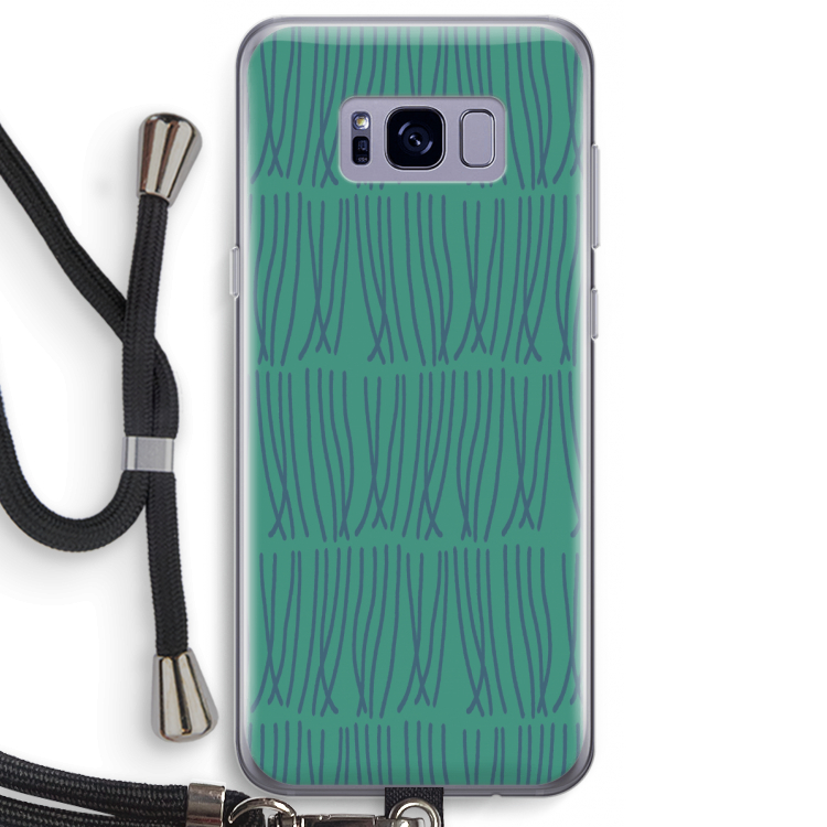Swirls: Samsung Galaxy S8 Plus Transparant Hoesje met koord