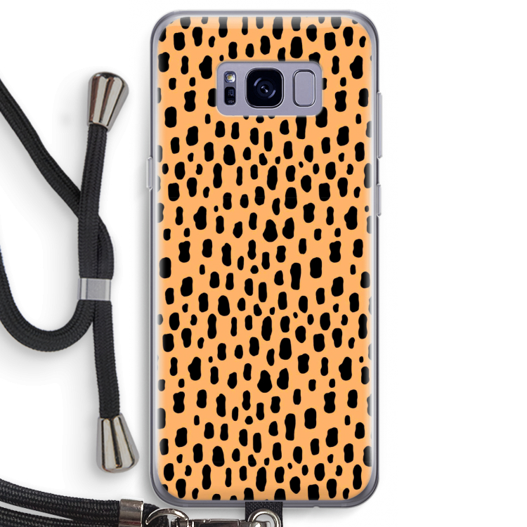 Panter: Samsung Galaxy S8 Plus Transparant Hoesje met koord