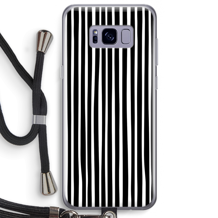 Stripes: Samsung Galaxy S8 Plus Transparant Hoesje met koord