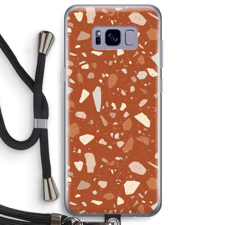 Terrazzo N°22: Samsung Galaxy S8 Plus Transparant Hoesje met koord
