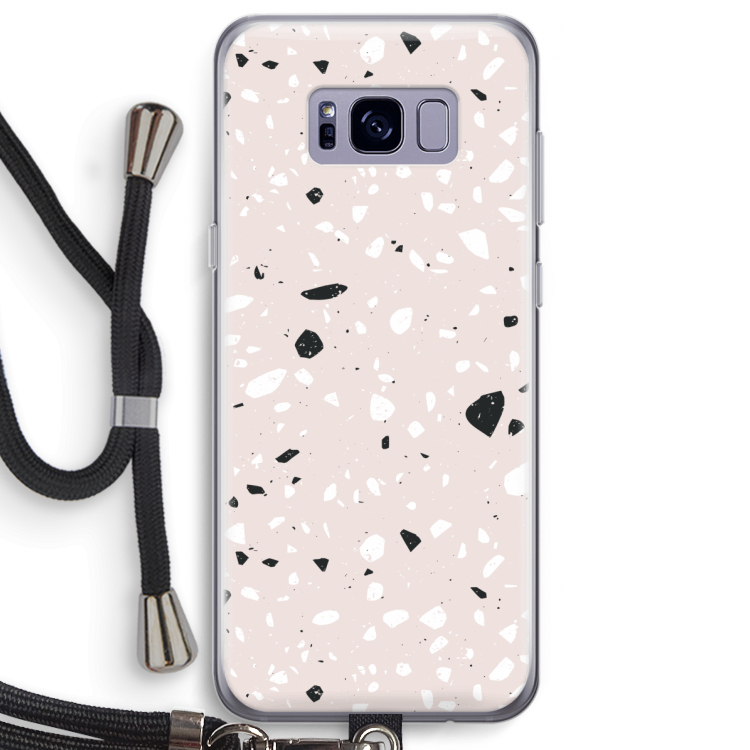 Terrazzo N°20: Samsung Galaxy S8 Plus Transparant Hoesje met koord