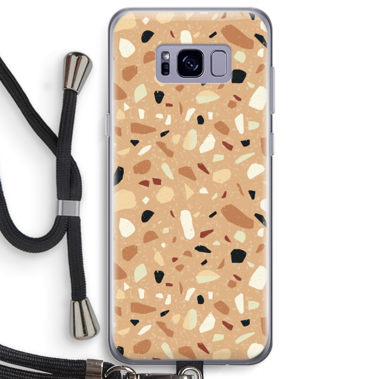 Terrazzo N°17: Samsung Galaxy S8 Plus Transparant Hoesje met koord