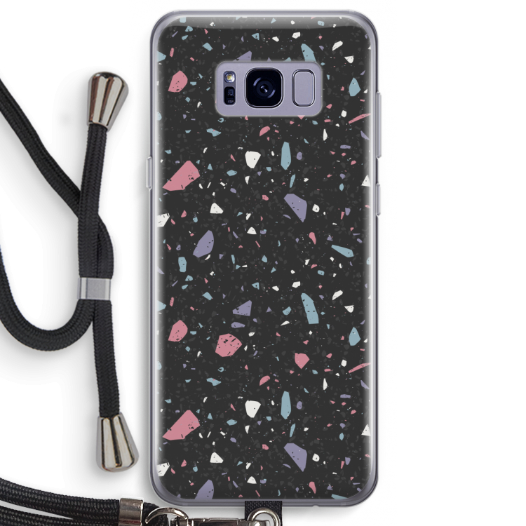 Terrazzo N°16: Samsung Galaxy S8 Plus Transparant Hoesje met koord