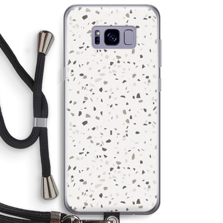 Terrazzo N°14: Samsung Galaxy S8 Plus Transparant Hoesje met koord