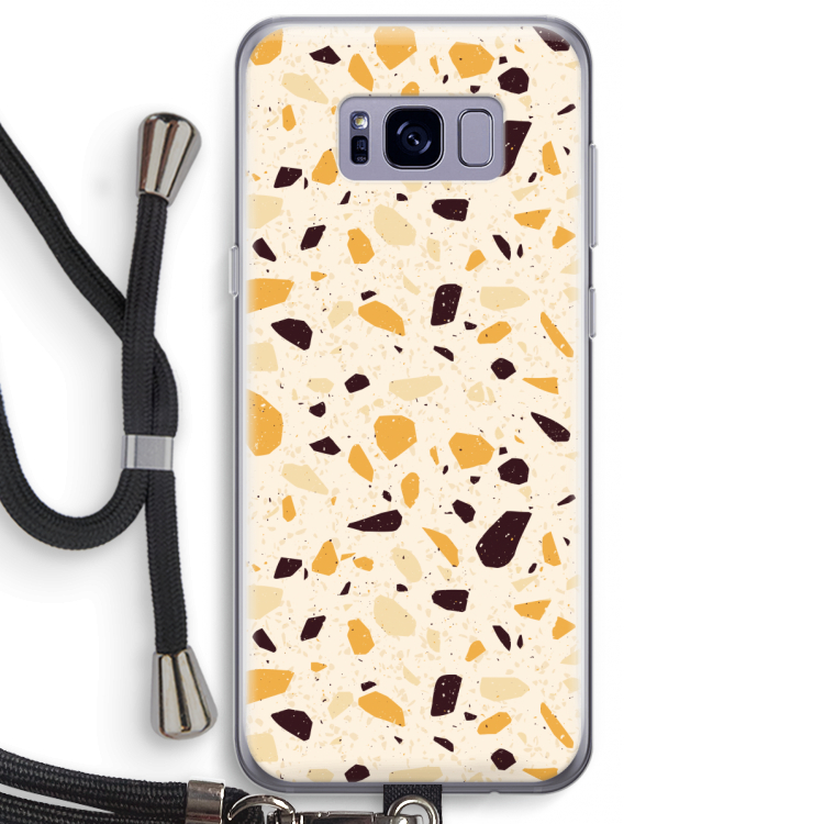 Terrazzo N°13: Samsung Galaxy S8 Plus Transparant Hoesje met koord