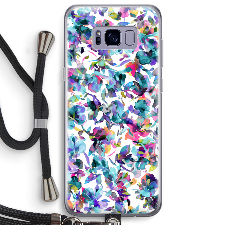 Hibiscus Flowers: Samsung Galaxy S8 Plus Transparant Hoesje met koord