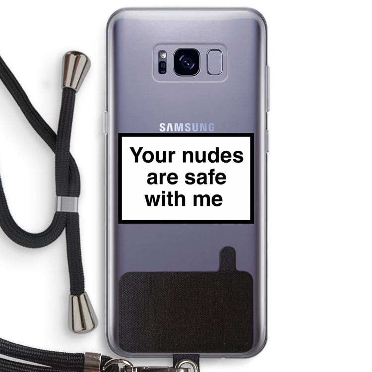 Safe with me: Samsung Galaxy S8 Plus Transparant Hoesje met koord