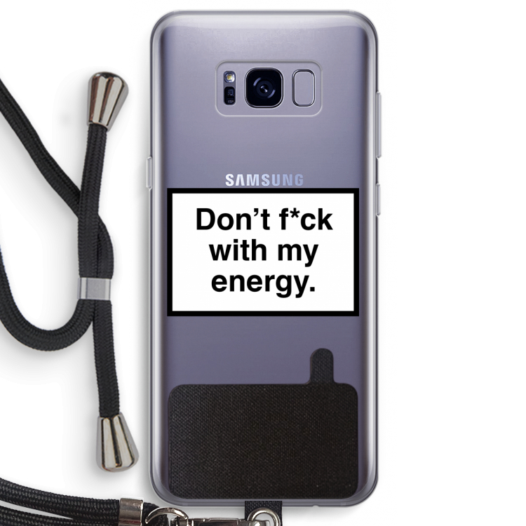 My energy: Samsung Galaxy S8 Plus Transparant Hoesje met koord