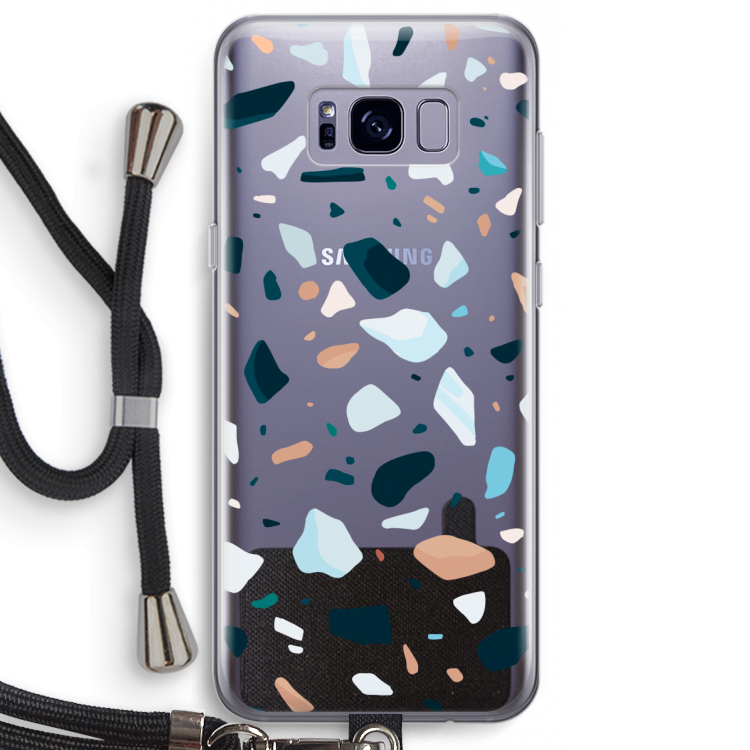 Terrazzo N°13: Samsung Galaxy S8 Plus Transparant Hoesje met koord