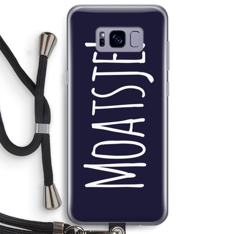 Moatsje!: Samsung Galaxy S8 Plus Transparant Hoesje met koord