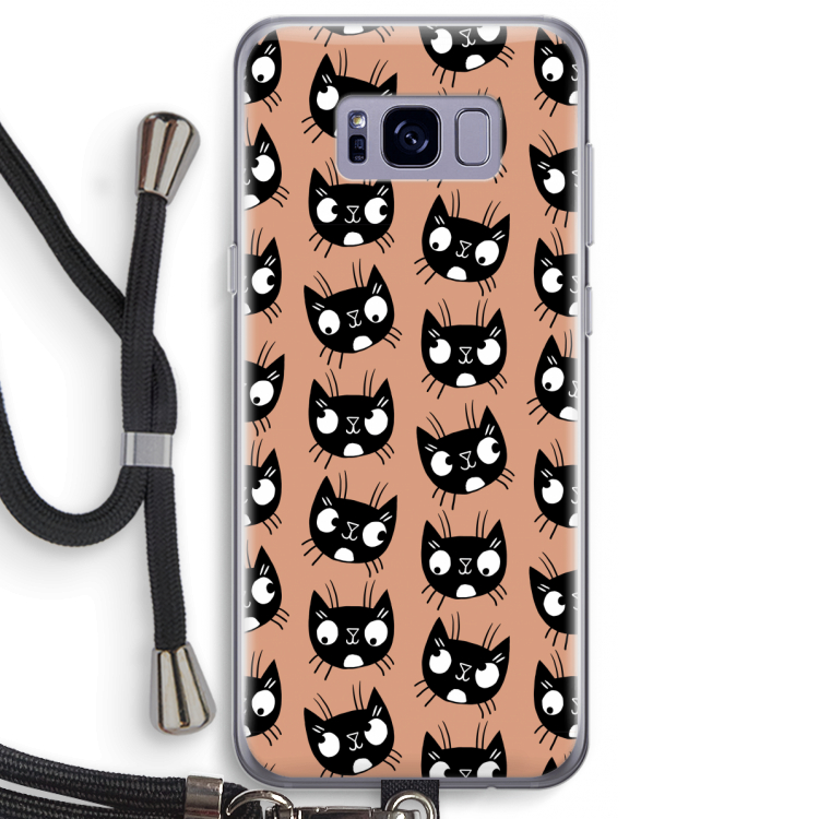 Kat: Samsung Galaxy S8 Plus Transparant Hoesje met koord