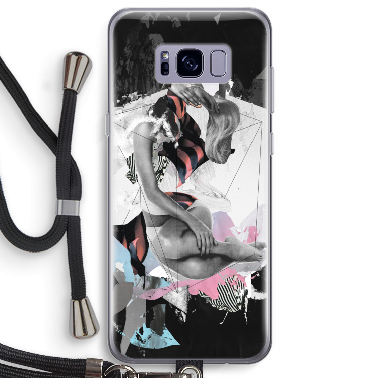 Camouflage de sommeil: Samsung Galaxy S8 Plus Transparant Hoesje met koord