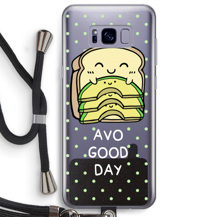 Avo Good Day: Samsung Galaxy S8 Plus Transparant Hoesje met koord