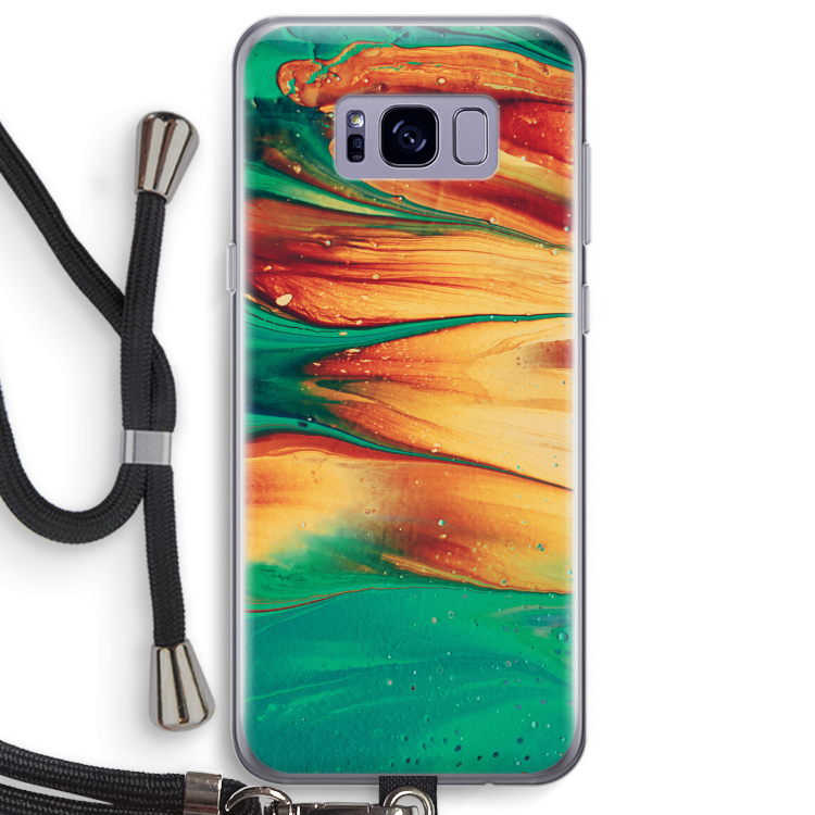 Green Inferno: Samsung Galaxy S8 Plus Transparant Hoesje met koord
