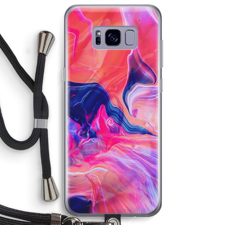 Earth And Ocean: Samsung Galaxy S8 Plus Transparant Hoesje met koord
