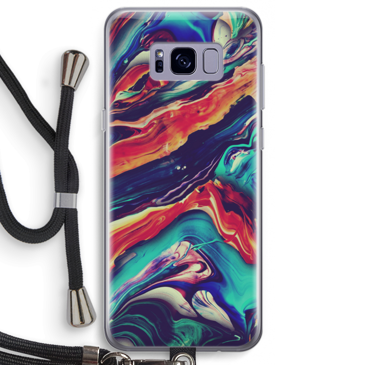 Chameleon Sun: Samsung Galaxy S8 Plus Transparant Hoesje met koord