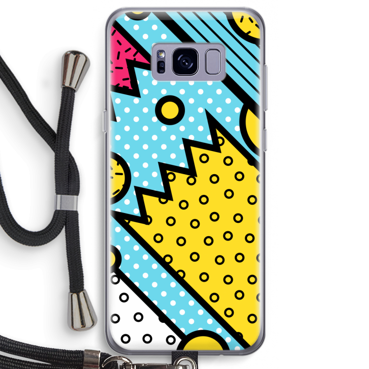 Pop Art #1: Samsung Galaxy S8 Plus Transparant Hoesje met koord