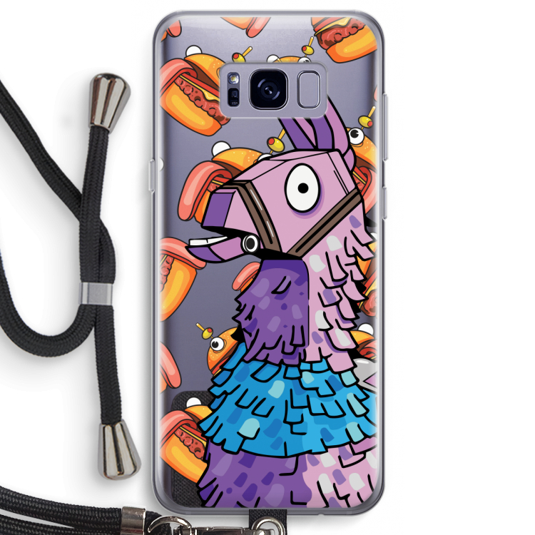 Loot Burger: Samsung Galaxy S8 Plus Transparant Hoesje met koord