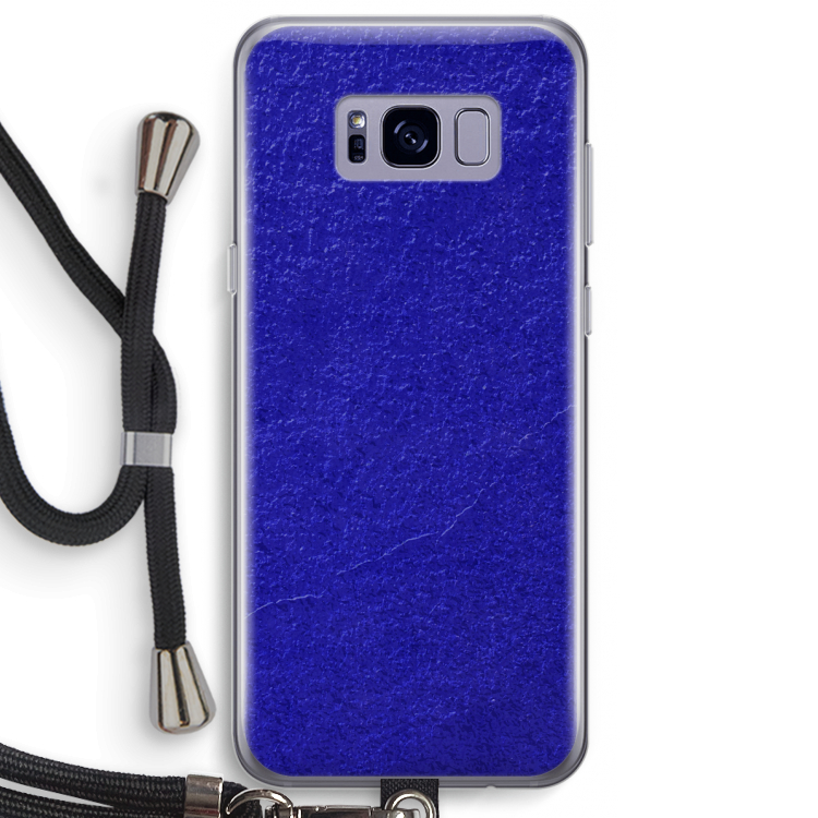 Majorelle Blue: Samsung Galaxy S8 Plus Transparant Hoesje met koord
