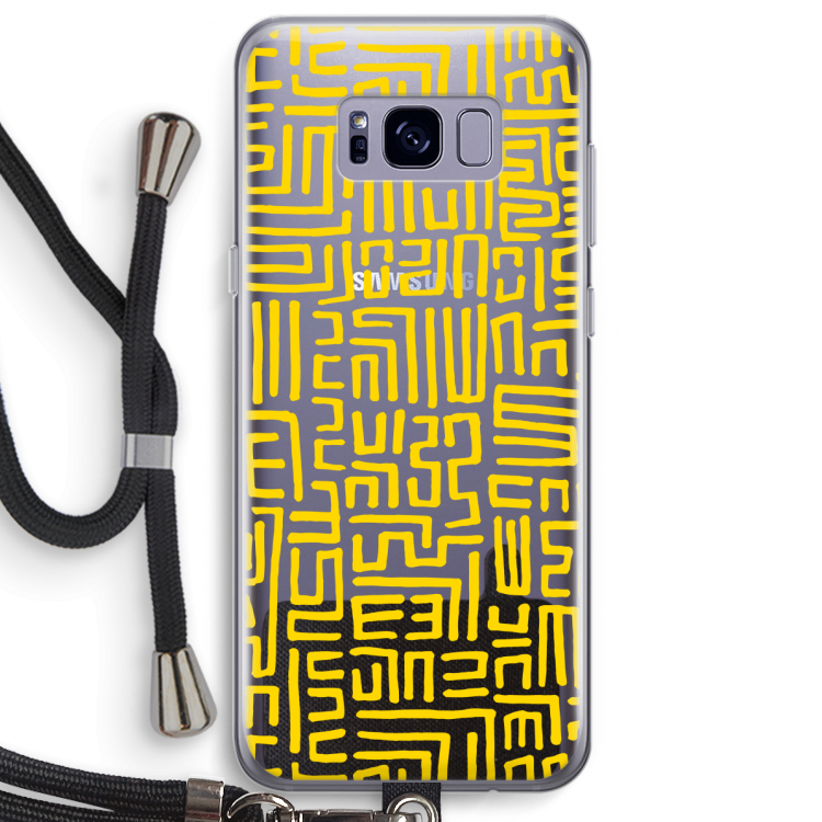 Majorelle Blue Print: Samsung Galaxy S8 Plus Transparant Hoesje met koord