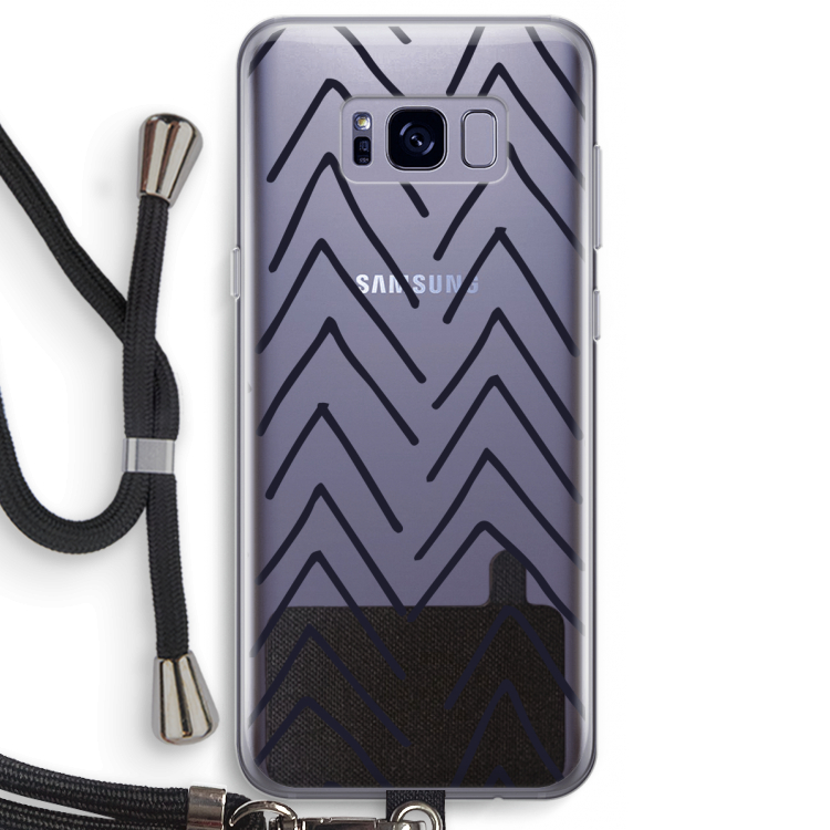 Marrakech Arrows: Samsung Galaxy S8 Plus Transparant Hoesje met koord