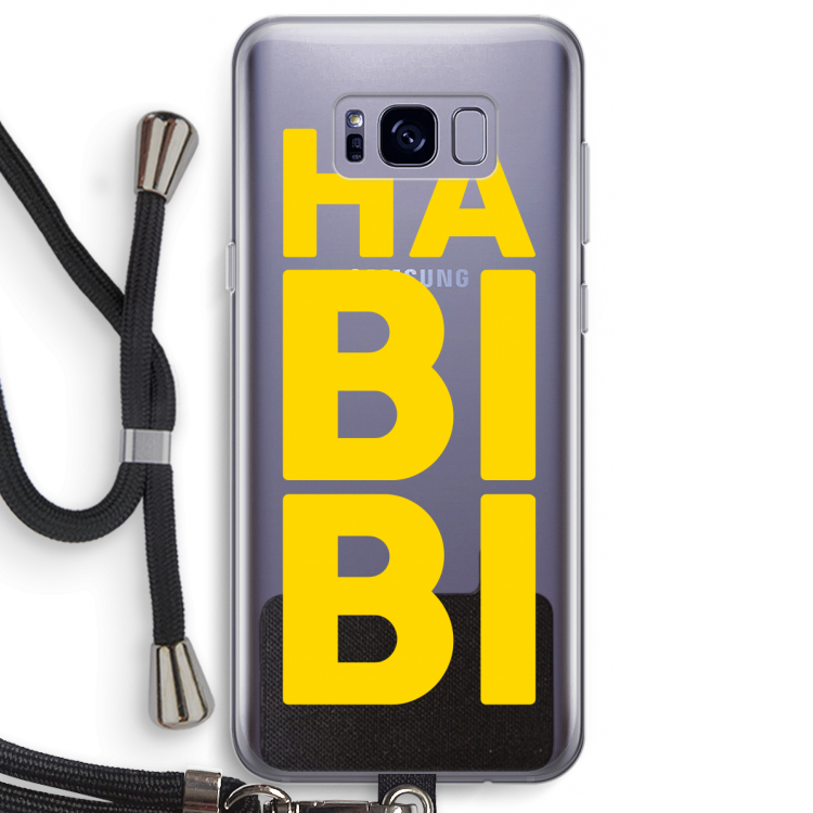 Habibi Majorelle : Samsung Galaxy S8 Plus Transparant Hoesje met koord