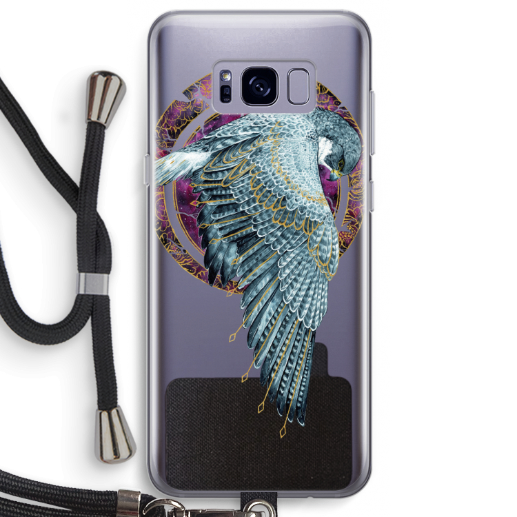 Golden Falcon: Samsung Galaxy S8 Plus Transparant Hoesje met koord