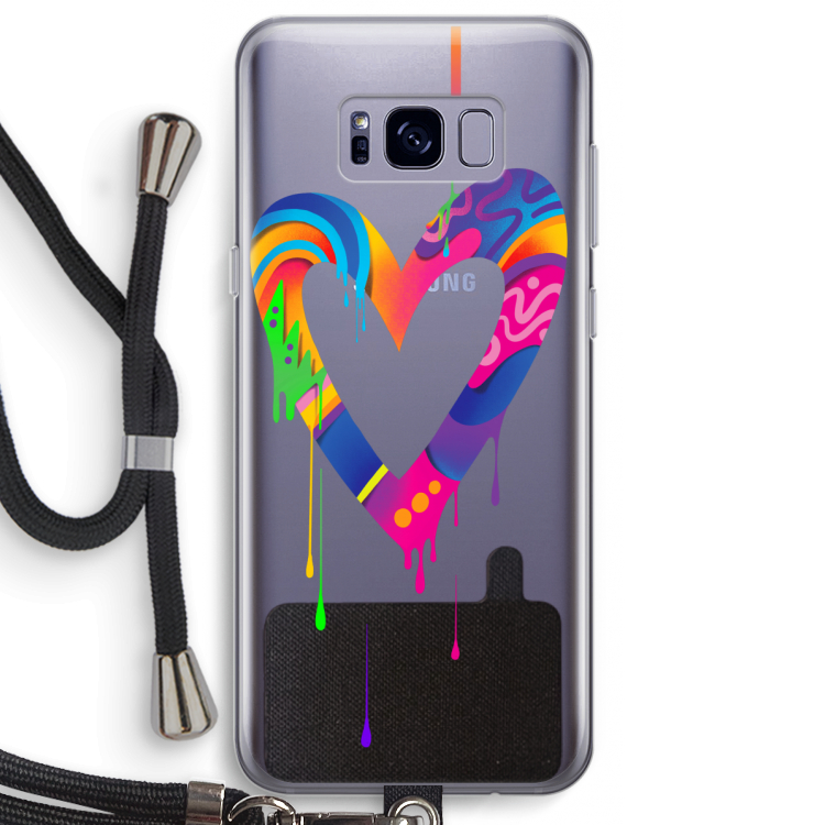 Melts My Heart: Samsung Galaxy S8 Plus Transparant Hoesje met koord