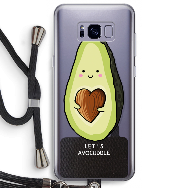 Avocuddle: Samsung Galaxy S8 Plus Transparant Hoesje met koord