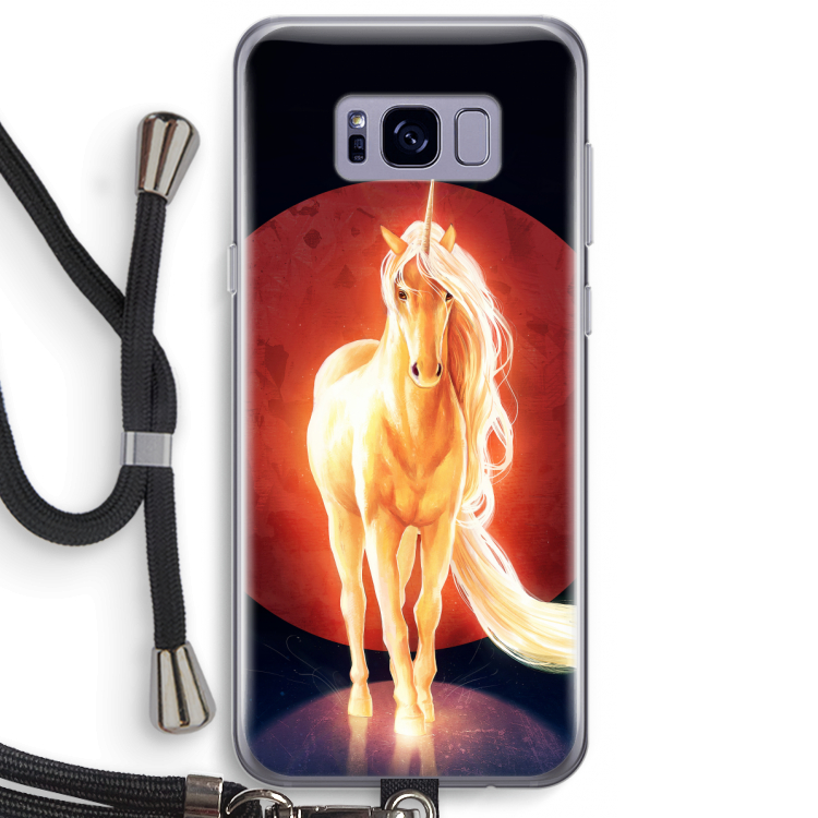 Last Unicorn: Samsung Galaxy S8 Plus Transparant Hoesje met koord