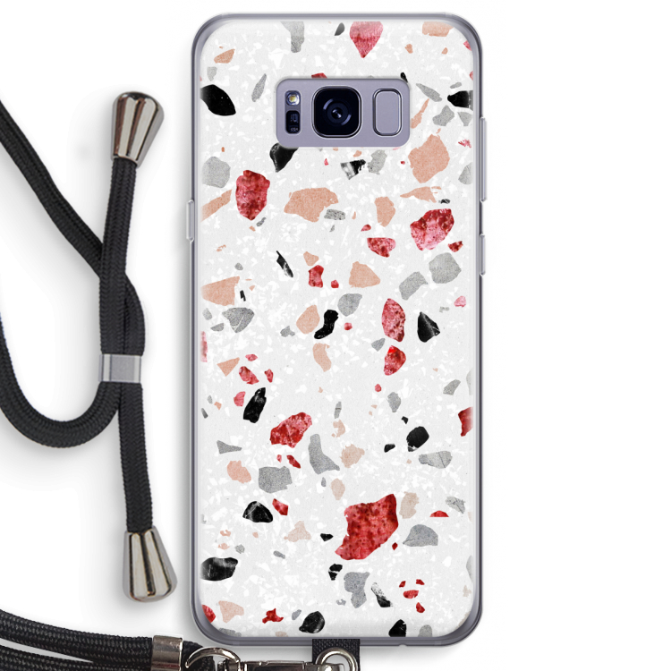 Terrazzo N°12: Samsung Galaxy S8 Plus Transparant Hoesje met koord