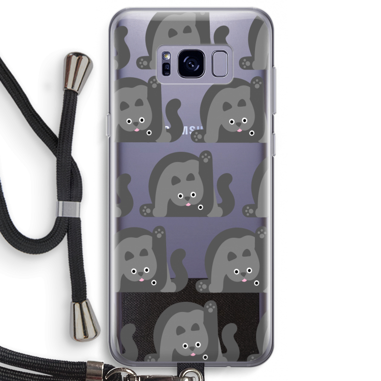 Cats: Samsung Galaxy S8 Plus Transparant Hoesje met koord