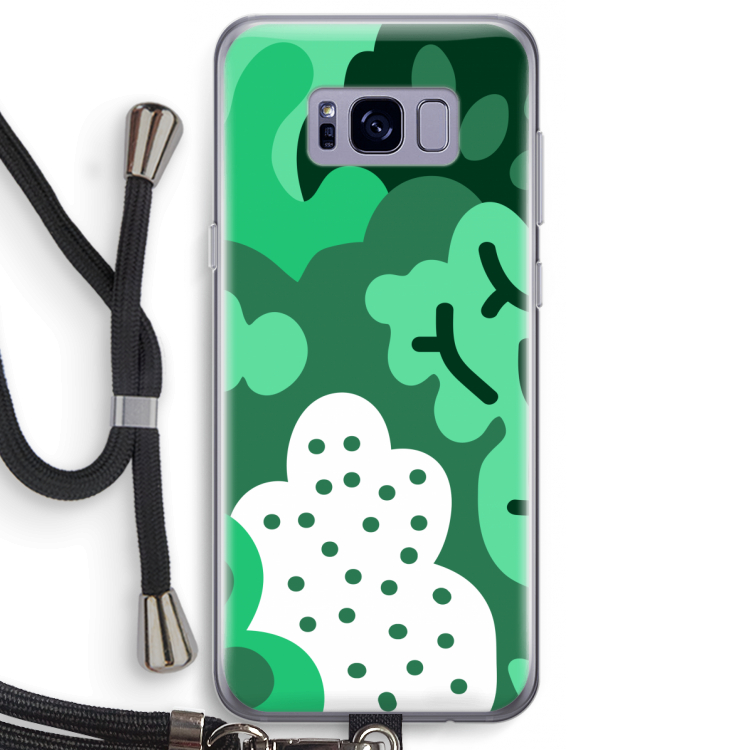 Bushes: Samsung Galaxy S8 Plus Transparant Hoesje met koord