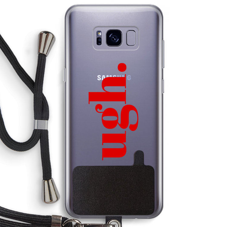 Ugh: Samsung Galaxy S8 Plus Transparant Hoesje met koord