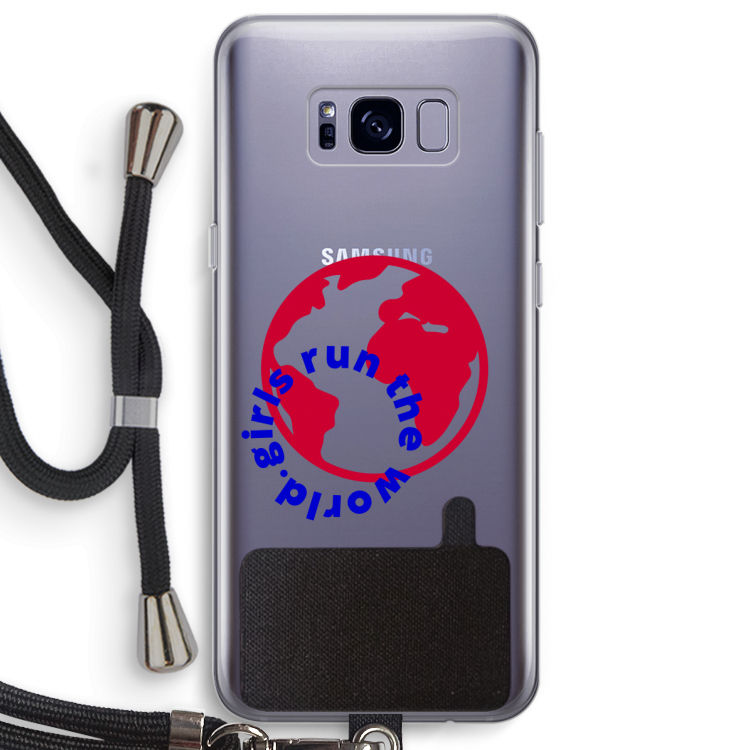 Run The World: Samsung Galaxy S8 Plus Transparant Hoesje met koord
