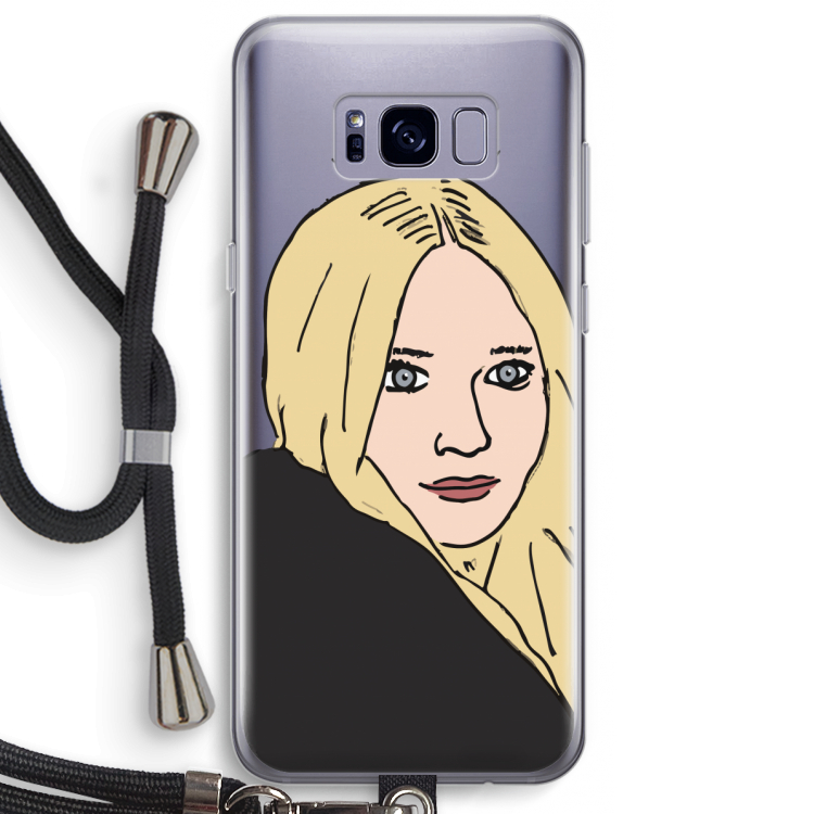 Ashley: Samsung Galaxy S8 Plus Transparant Hoesje met koord