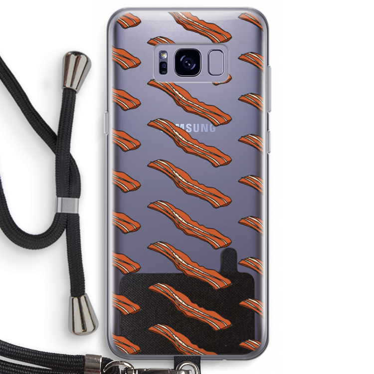 Bacon to my eggs #2: Samsung Galaxy S8 Plus Transparant Hoesje met koord
