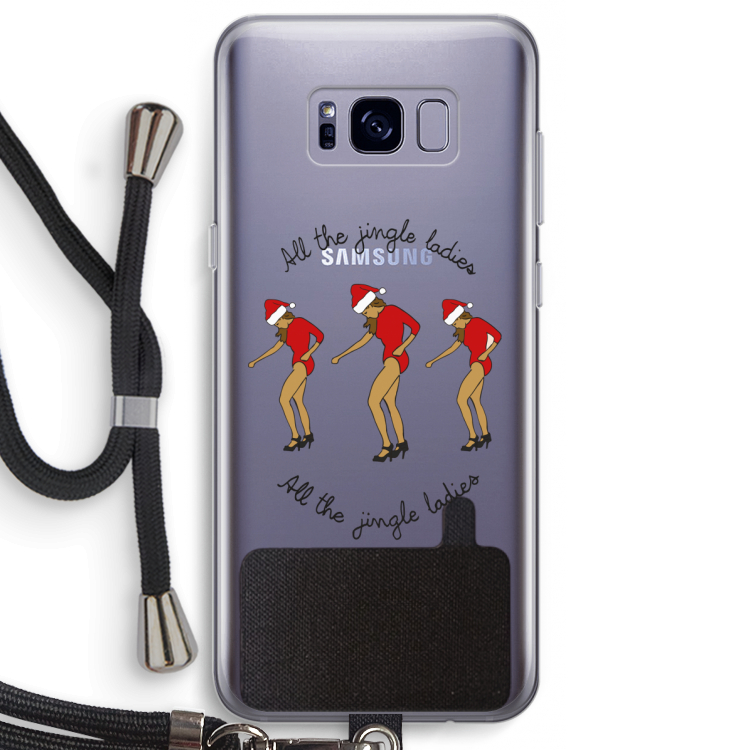 Jingle Ladies: Samsung Galaxy S8 Plus Transparant Hoesje met koord