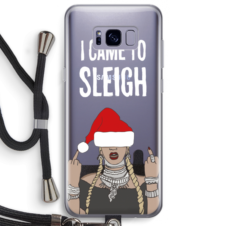 Came To Sleigh: Samsung Galaxy S8 Plus Transparant Hoesje met koord