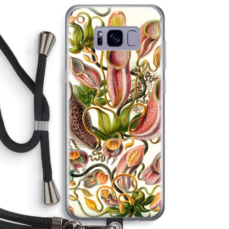 Haeckel Nepenthaceae: Samsung Galaxy S8 Plus Transparant Hoesje met koord