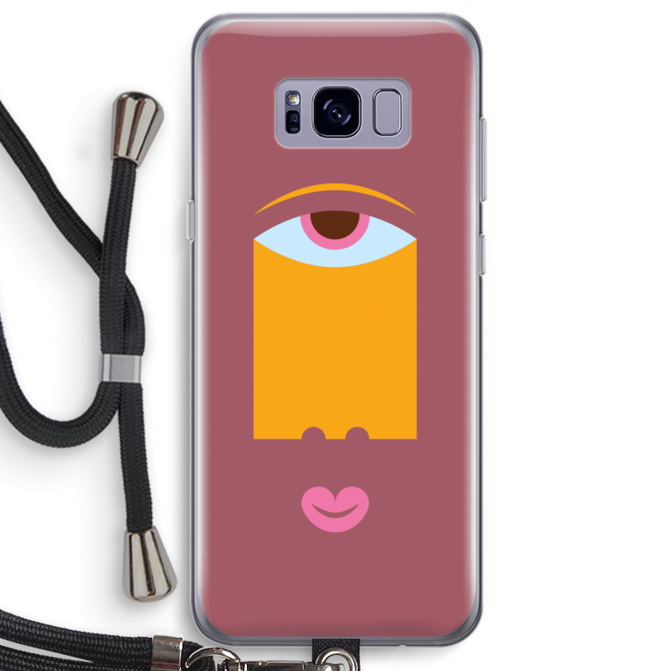 Mono V: Samsung Galaxy S8 Plus Transparant Hoesje met koord