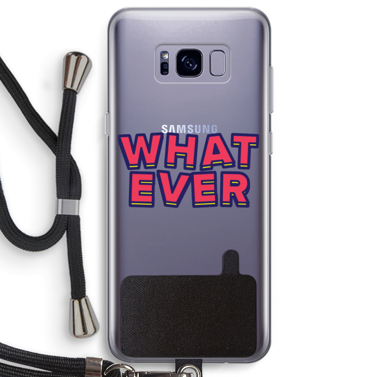 Whatever: Samsung Galaxy S8 Plus Transparant Hoesje met koord