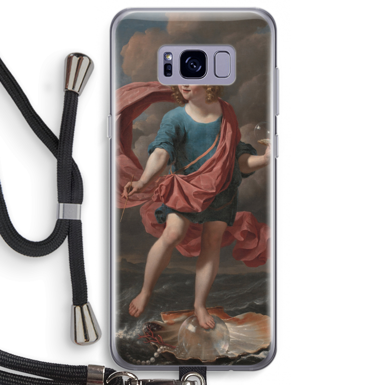 Soap Bubbles: Samsung Galaxy S8 Plus Transparant Hoesje met koord