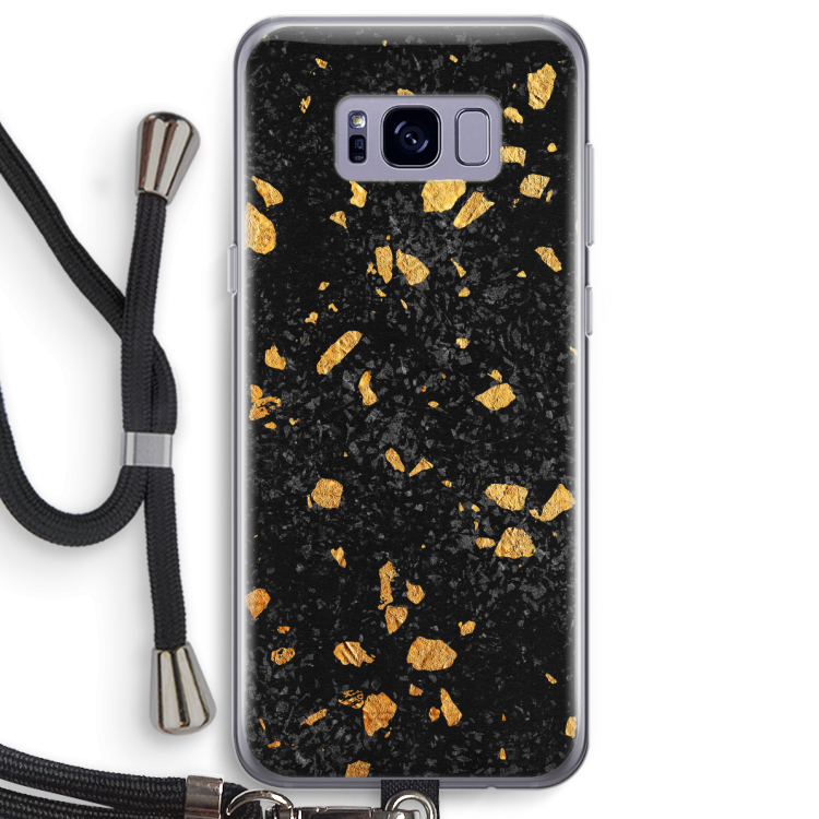 Terrazzo N°7: Samsung Galaxy S8 Plus Transparant Hoesje met koord